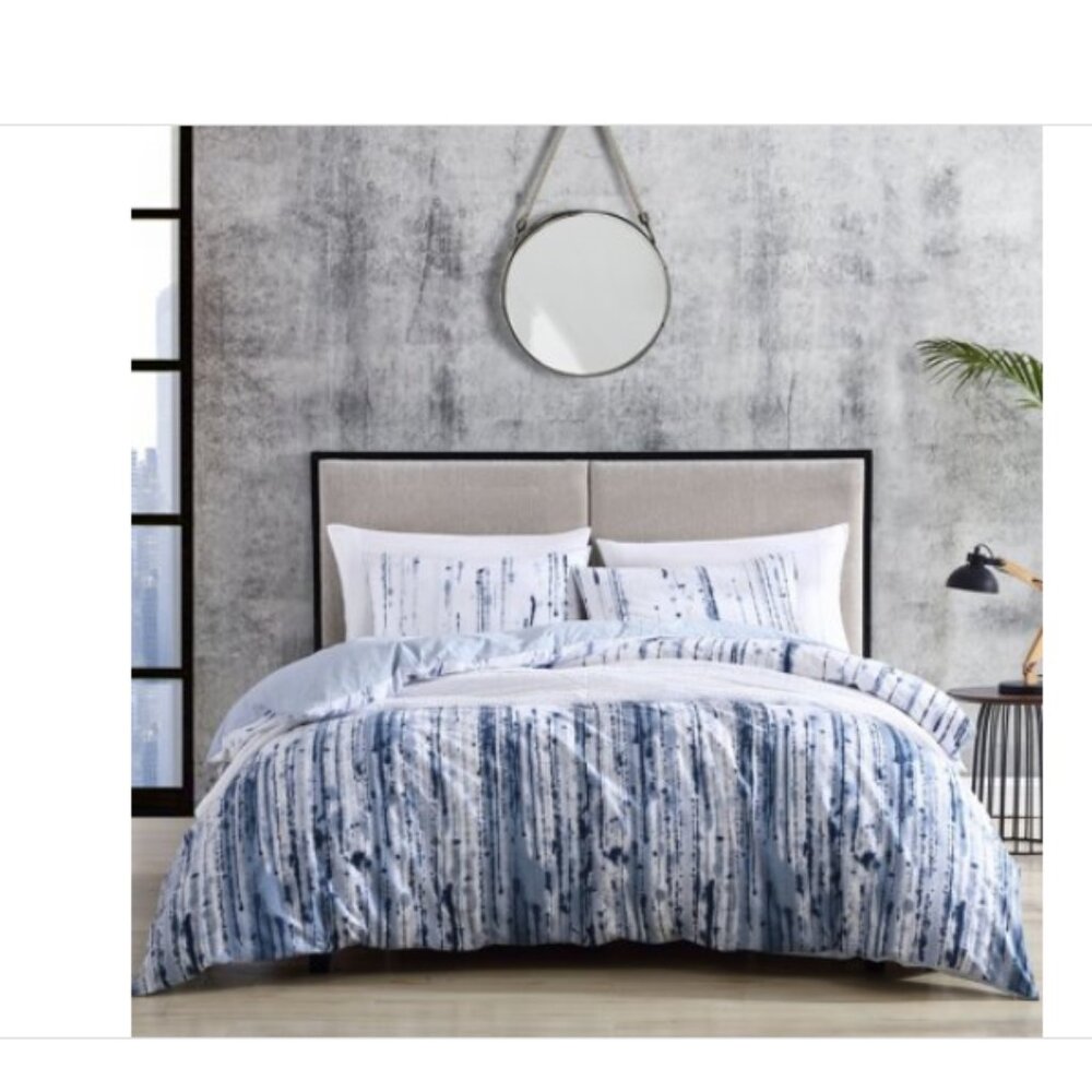 City Scene Duvet Cover Set, One Size, Blue